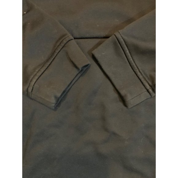 Under Armour, Men Large Loose Cold Gear Black Sweatshirt Hooded Kangaroo Pouch P - Picture 2 of 11